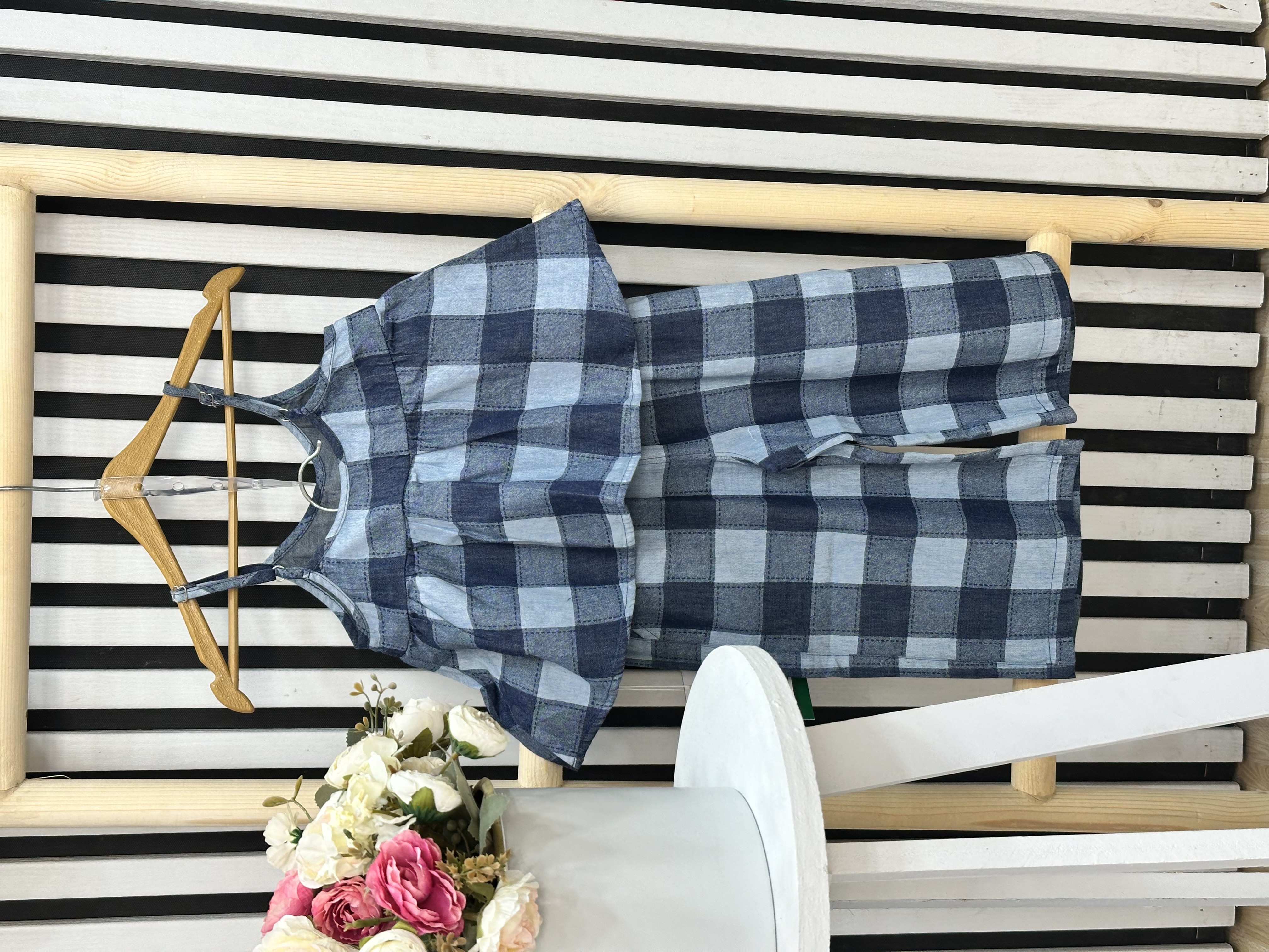 تاپ شلوارک دخترونه وارداتی چهارخونه